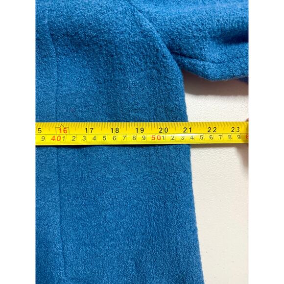 Boden Hengrave Coat Teal Blue Wool Blend Sz 12R Classic Tailored Winter Classic - Picture 10 of 11